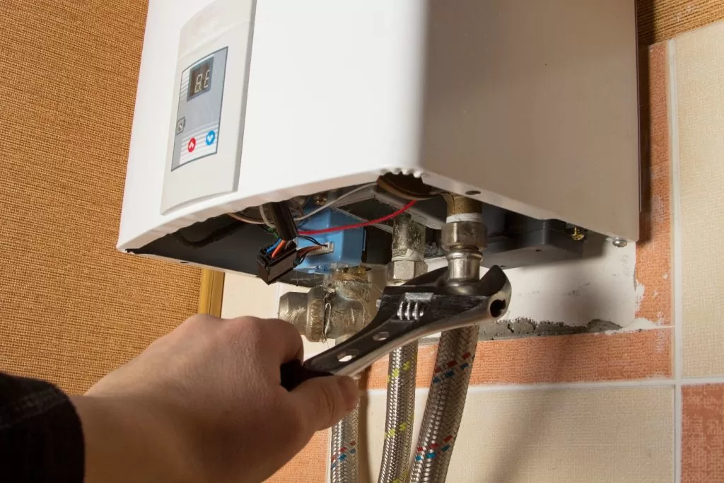 aquecedor a gás liga mas não esquenta